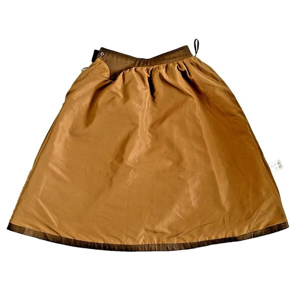 Sea Plus C+ impress skirt, golden brown, small,vegan leather, lined, fairy core - Picture 6 of 16